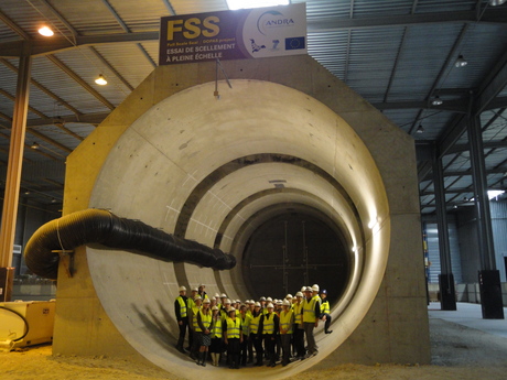 WP3 and WP4 meeting participants in front of FSS Experiment in Saint Dizier October 2013